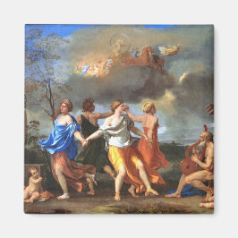 Dans to the Music of Time (door Nicholas Poussin) Magneet