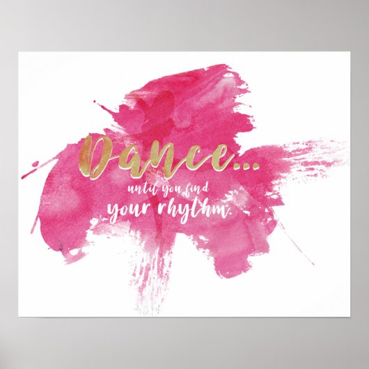 Dans...tot je je ritme vindt poster (Voorkant)