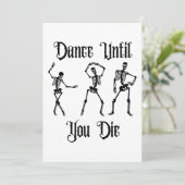 Dans tot je sterft crewneck kaart (Staand voorkant)