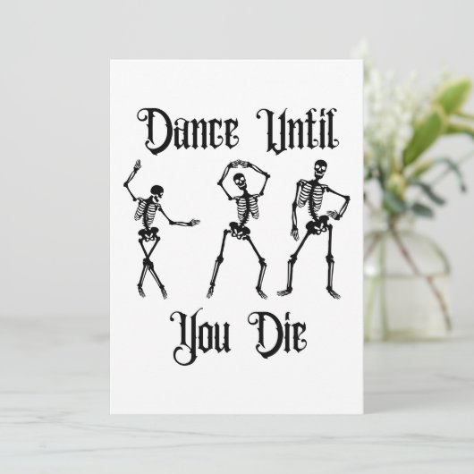 Dans tot je sterft crewneck  kaart (Staand voorkant)