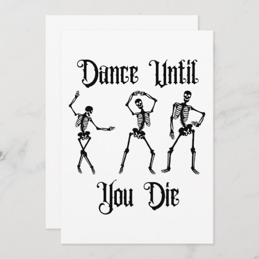 Dans tot je sterft crewneck  kaart (Voorkant / Achterkant)