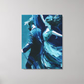 Dans tussen beweging en stilte canvas afdruk (Voorkant)