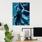 Dans tussen beweging en stilte poster (Thuiskantoor)