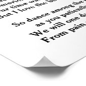 DANS TUSSEN DE STERREN MIJN VRIEND POSTER (Hoek)