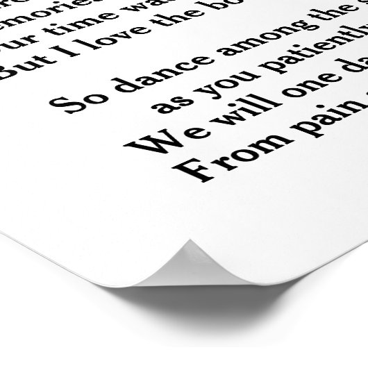 DANS TUSSEN DE STERREN MIJN VRIEND POSTER (Hoek)