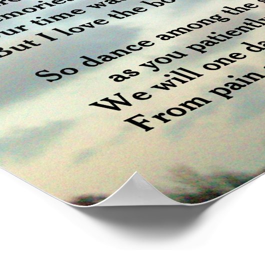 DANS TUSSEN DE STERREN MIJN ZOON POSTER (Hoek)