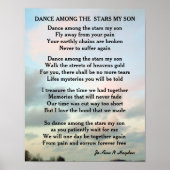 DANS TUSSEN DE STERREN MIJN ZOON POSTER (Voorkant)