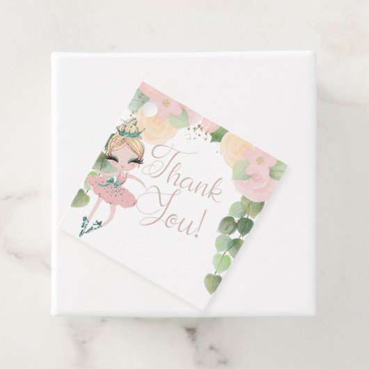 DANS & TWIRL| BALLERINA VERJAARDAG | BLOEMEN | GUN BEDANKJES LABELS (In situ)