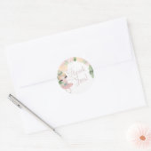 DANS & TWIRL| BALLERINA VERJAARDAG | BLOEMEN | GUN RONDE STICKER (Envelop)