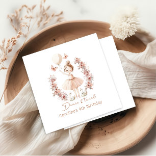 Dans & Twirl Ballerina Verjaardagsfeest Servetten