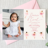 Dans & Twirl Roze Ballerina Ballet Verjaardagsfees