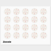 Dans & Twirl Roze Ballerina Ballet Verjaardagsfees Ronde Sticker (Vel)
