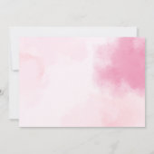 Dans & Twirl Roze Ballerina Foto Verjaardagsfeest Kaart (Achterkant)