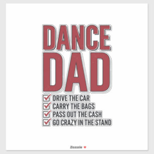 Dans Vader Checklist Vintage Gravure Ontwerp_1 Sticker