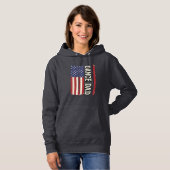 Dans Vader Patriottisch Vintage Vlag Shirt Ontwerp (Voorkant volledig)