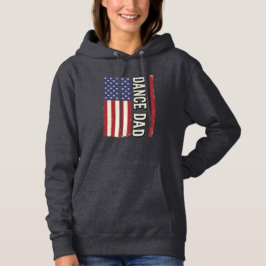 Dans Vader Patriottisch Vintage Vlag Shirt Ontwerp (Voorkant)