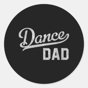 Dans Vader Trots Danser Vader Ronde Sticker