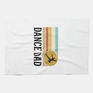 Dans Vader Vintage Retro Graveer Shirt Ontwerp_1 Theedoek