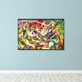 Dans van Ascentie Stretched Canvas Art Prints (Insitu (Houten vloer))