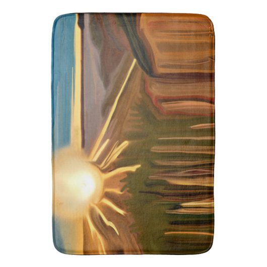 Dans van de Abstracte kunst van Cacti Badmat (Voorkant Verticaal)