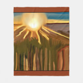 Dans van de Abstracte kunst van Cacti Fleece Deken (Voorkant)