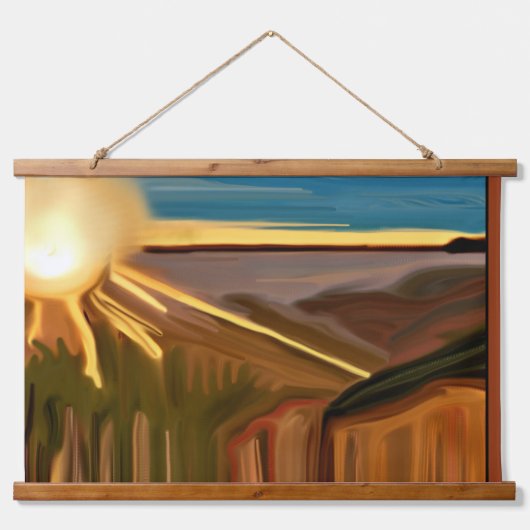 Dans van de Abstracte kunst van Cacti Hangend Wandkleed (Voorkant)