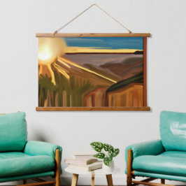 Dans van de Abstracte kunst van Cacti Hangend Wandkleed