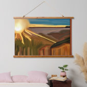 Dans van de Abstracte kunst van Cacti Hangend Wandkleed (Slaapkamer)