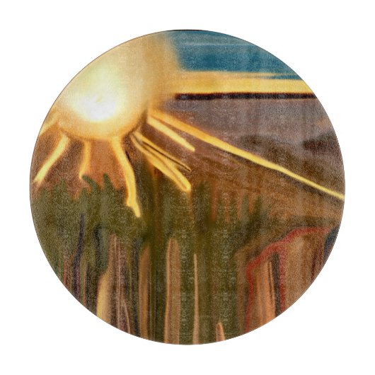 Dans van de Abstracte kunst van Cacti Snijplank (Voorkant)