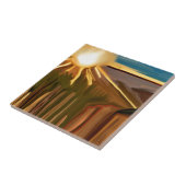 Dans van de Abstracte kunst van Cacti Tegeltje (Zijkant)