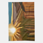 Dans van de Abstracte kunst van Cacti Theedoek (Verticaal)