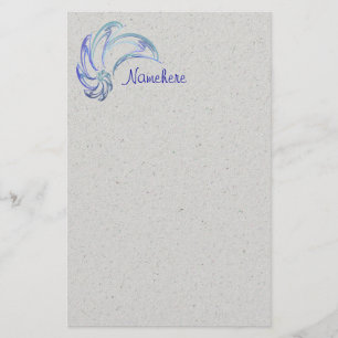 Dans van de Abstracte kunstwerken voor dolfijnen Briefpapier