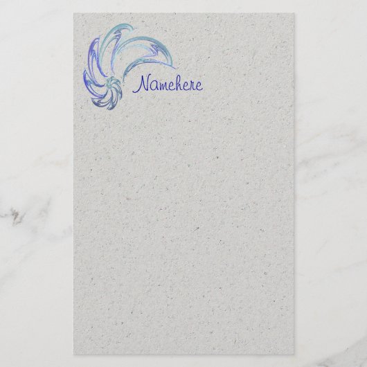 Dans van de Abstracte kunstwerken voor dolfijnen Briefpapier (Voorkant)