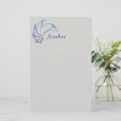 Dans van de Abstracte kunstwerken voor dolfijnen Briefpapier (Staand voorkant)