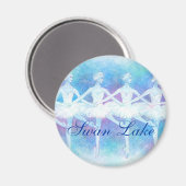 Dans van de Baby Swans Magnet (Voorkant / Achterkant)