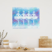 Dans van de Baby-zwanenkunst Poster (Keuken)