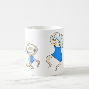 Dans van de blaubelse apen koffiemok