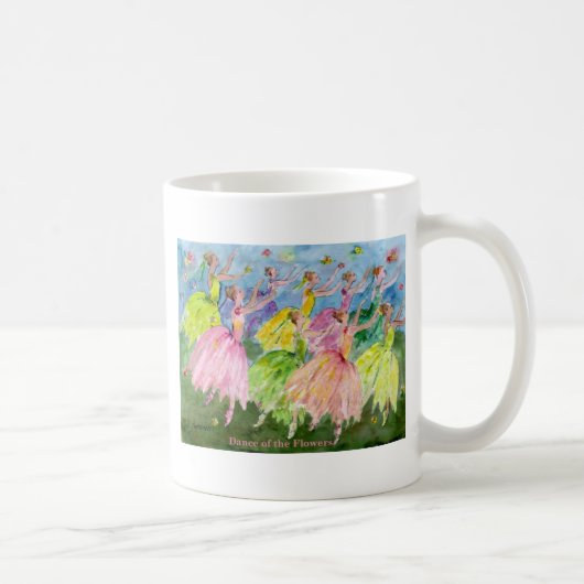 Dans van de bloemen koffiemok (Rechts)