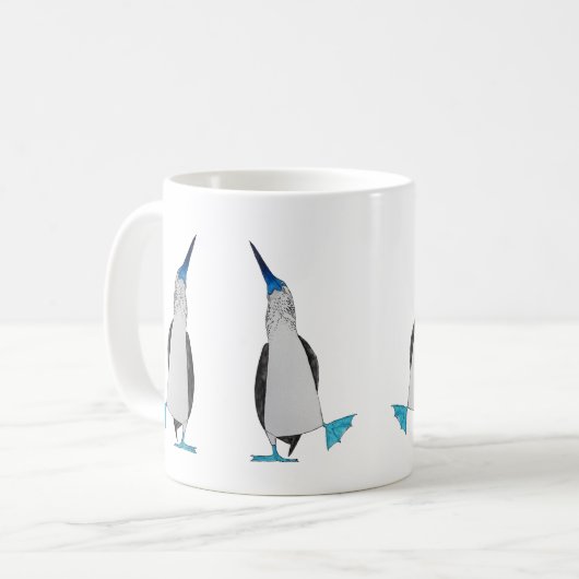 Dans van de Blue Footed Booby-Mok Koffiemok (Voorkant links)