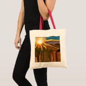Dans van de Cactussen Abstracte Kunst Tote Bag (Voorkant (product))