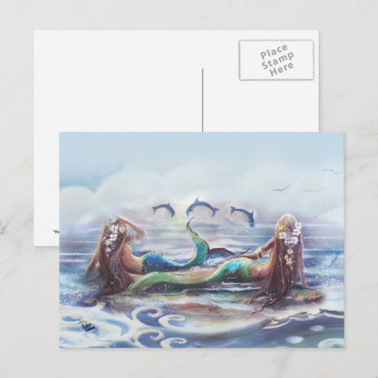 Dans van de dolfijnen briefkaart (Voorkant / Achterkant)