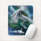 Dans van de Dolphins Art Mousepad Muismat (Met muis)