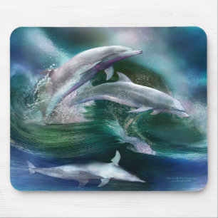 Dans van de Dolphins Art Mousepad Muismat