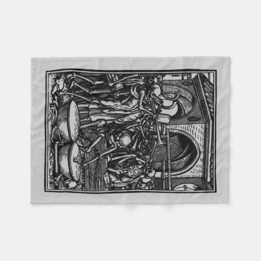 Dans van de dood | Botten van alle Mannen Fleece Deken (Voorkant (Horizontaal))