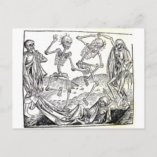 Dans van de dood briefkaart (Voorkant)