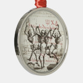 Dans van de Dood Skelet Kerst Ornament (Rechts)