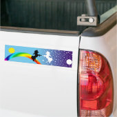 Dans van de eenhoorns bumpersticker (Op Truck)