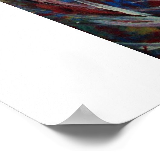 Dans van de Elementen (Abstract 52x52 Canvas) Poster (Hoek)