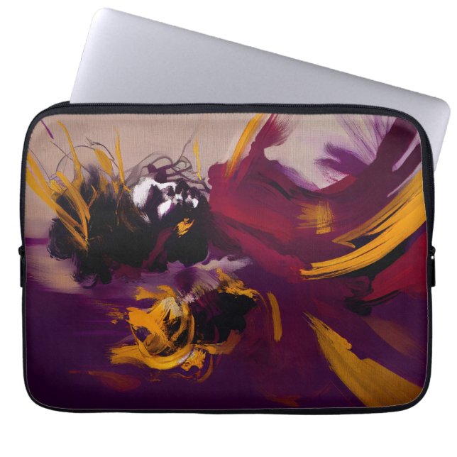 Dans van de Geest – Expressieve Abstracte Figuur Laptop Sleeve (Voorkant)
