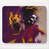 Dans Van De Geest – Expressieve Abstracte Figuur Muismat (Voorkant)